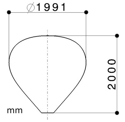 Ballon / montgolfière solaire 67m³