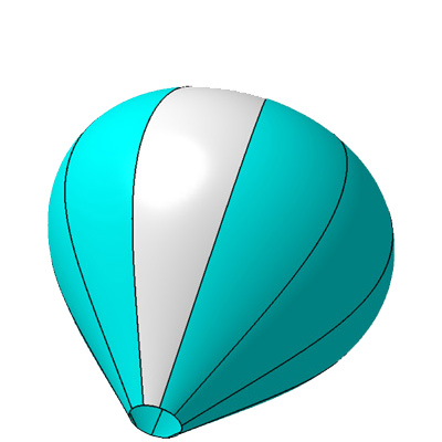 Ballon / montgolfière solaire 67m³