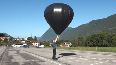 3.6m³ solar balloon in flight