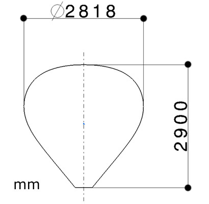 Ballon / montgolfière solaire 10m³