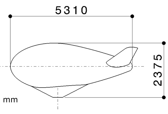 Ballon / montgolfière solaire 3.6m³