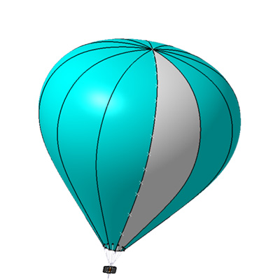 Ballon / montgolfière solaire 3.6m³