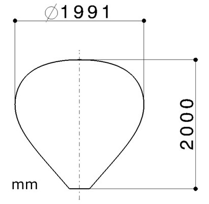 Ballon / montgolfière solaire 67m³